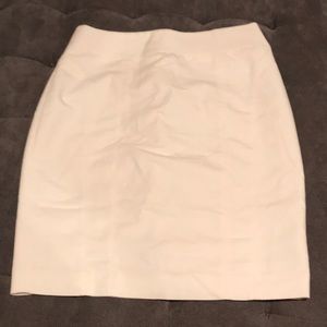 Cream Express pencil skirt